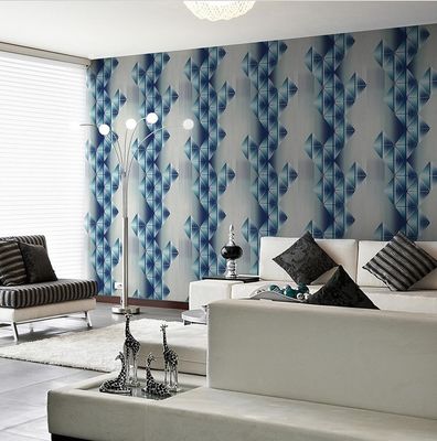 quality  Modern Geometric Pattern PVC Wallpaper 3D Wallpaper For Living Room factory