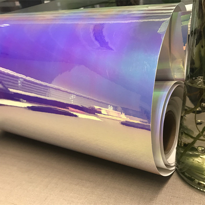 Magic Iridescent Dichroic PVC Moistureproof Angelina Film Roll Material 0.2mm To Make Gorgeous Effect