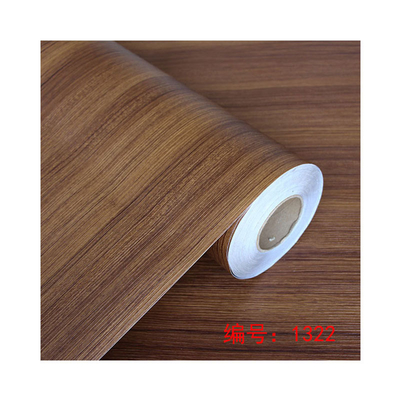 Self Adhesive Customized Design Wood Grain PVC Rigid Laminate Film For Furniture